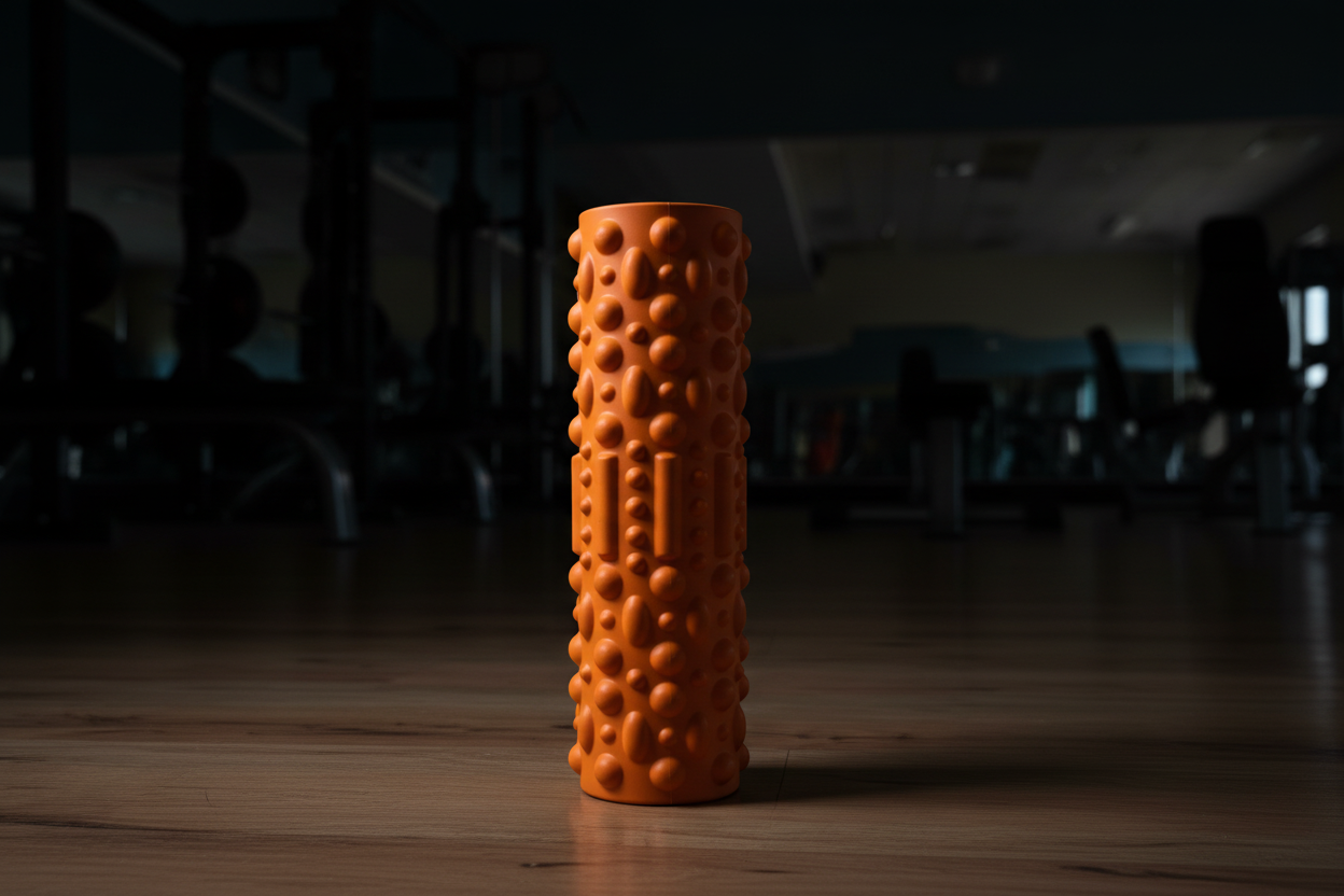 Orange foam roller massager