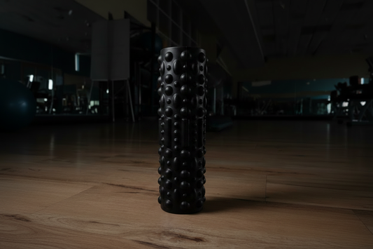 Black foam roller massager