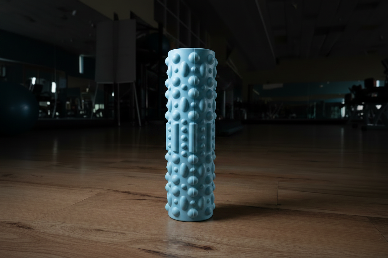 Powder blue foam roller massager